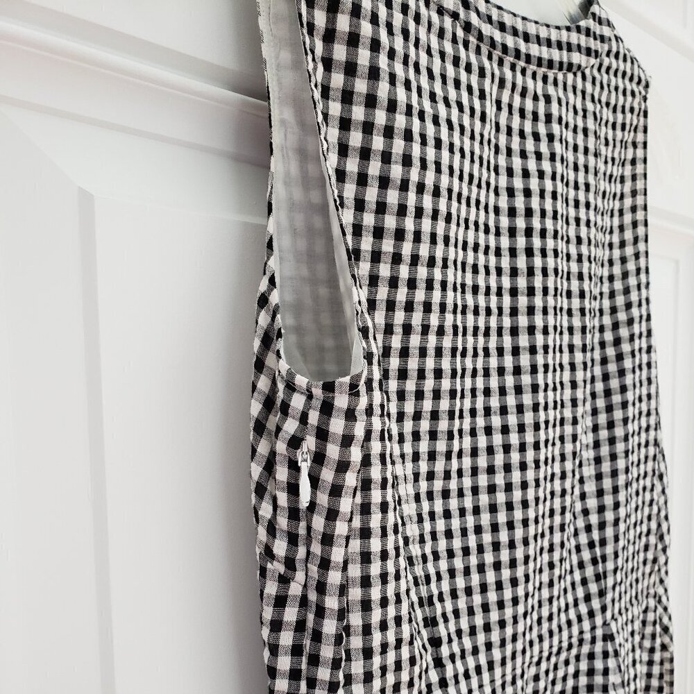 Vineyard Vines Black and White Check Dress Size 0 - Picture 4 of 5